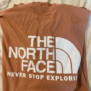 Bundle of 3- The North Face T-Shirts. Grey, light blue and Rust.